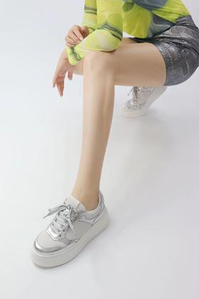 【云粉节】BF楼MM24年秋银色厚底板鞋货号MW243064-SV吊牌价1299