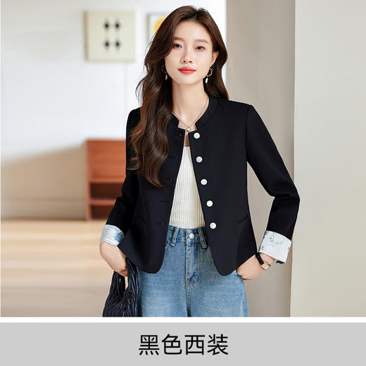 丁摩 小香风外套女春秋小个子短款西装8360 商品图6
