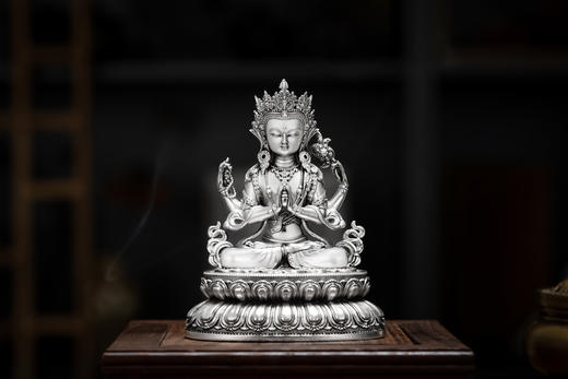 白铜鎏银10公分摆件 商品图7