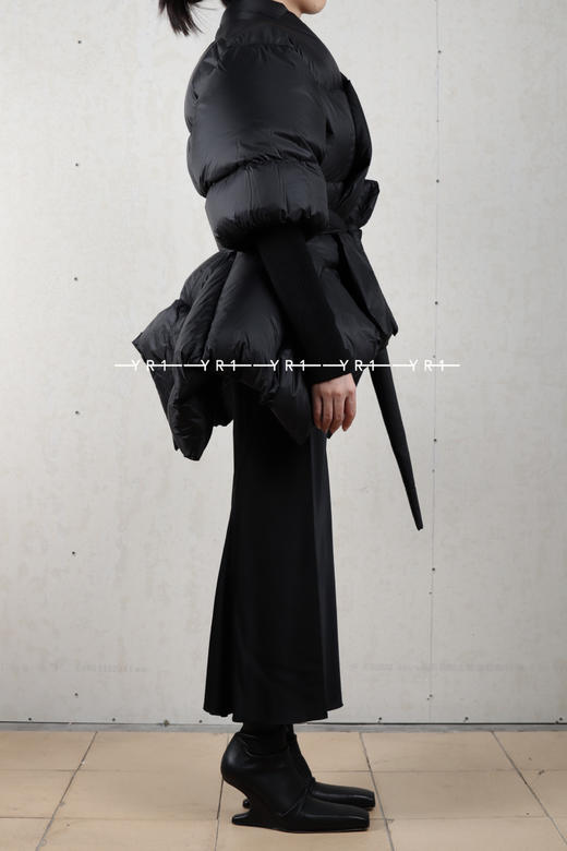 Rick Owens｜黑色再生尼龙蝙蝠羽绒服 商品图2