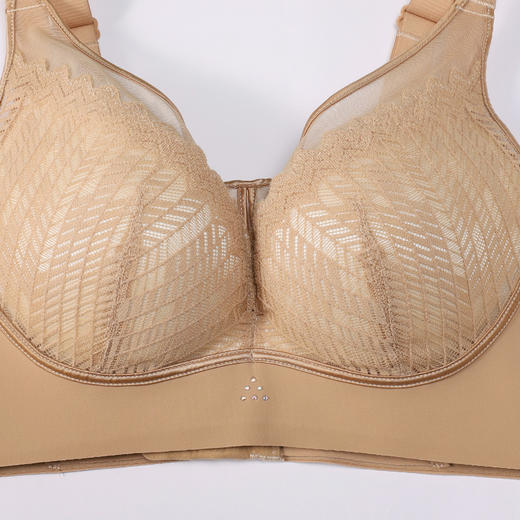 都市丽人调整型内衣舒软挺塑塑身文胸蕾丝薄塑身内衣3/4杯四排扣LJT2M8 商品图4