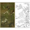 吕纪花鸟工笔画白描底稿《四季花鸟图》临摹勾线高清打印稿MD12 商品缩略图0