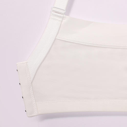 都市丽人调整型内衣美体纤塑塑身文胸蕾丝BC:薄塑身内衣3/4杯四排扣LJT2M6 商品图7