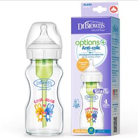 布朗博士 爱宝选PLUS 9安士玻璃宽口婴儿奶瓶（经典版）