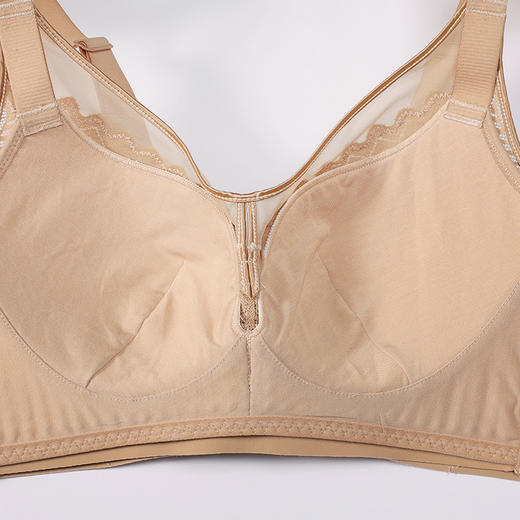 都市丽人调整型内衣舒软挺塑塑身文胸蕾丝薄塑身内衣3/4杯四排扣LJT2M8 商品图5