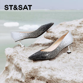 星期六渐变闪钻气质高跟鞋SSC3111104