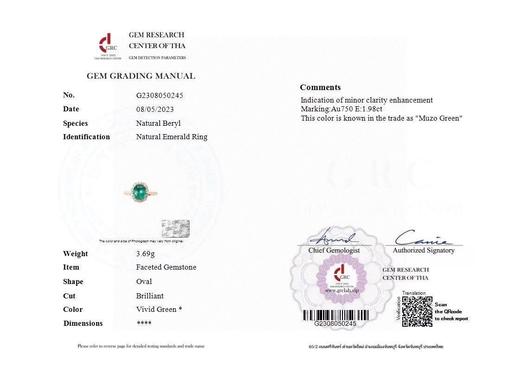 1.98ct 祖母绿戒指 商品图2