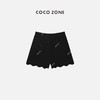 COCO ZONE通勤风短裤收褶下摆波浪型设计裤子  23C18710 商品缩略图1