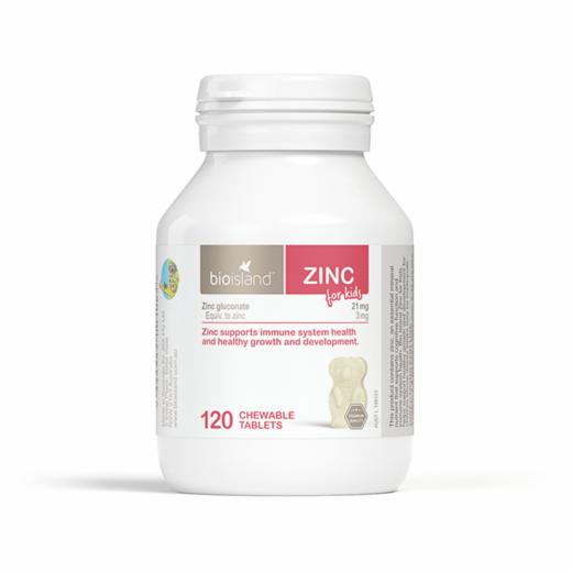 Bioisland 佰澳朗德补锌咀嚼片 120粒/瓶【安琪全球购.保税仓直发】 商品图0
