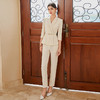 AD总经理秘书工作服女浅色职业装正装套装高端白领上班族西装工装 商品缩略图0