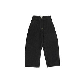 STUDIO NICHOLSON WOMEN WIDE CROP 女装成衣染色阔腿牛仔九分裤