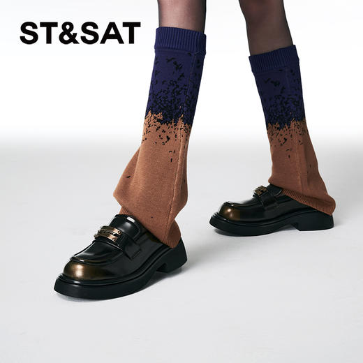 星期六英伦学院风复古擦色乐福鞋SSC3111119 商品图6