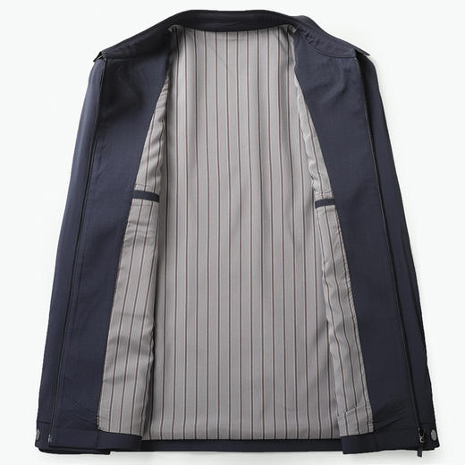 【新款DLC】大依优型大码翻领夹克外套纽扣男商务休闲加肥加大夹克上衣胖子显瘦 商品图4