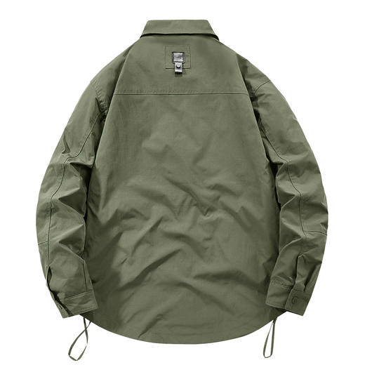 【新款DX】大依优型大码翻领外套工装夹克时尚雷萨加肥加大休闲胖子宽松外套上衣男装潮流户外 商品图6