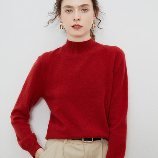 板绘-XK101半高领羊毛衫 商品图8