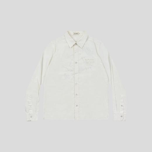 GOODBAI 粗体logo贴布绣翻领微廓长袖衬衫 商品图2