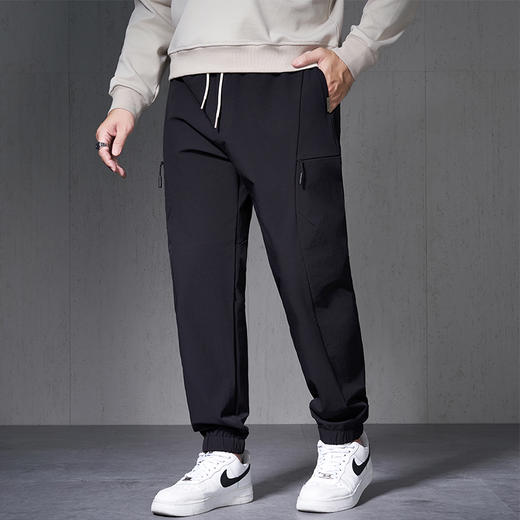 【新款DMH】大依优型大码束脚休闲裤加肥加大宽松男士卫裤胖子300斤显瘦潮流运动 商品图3