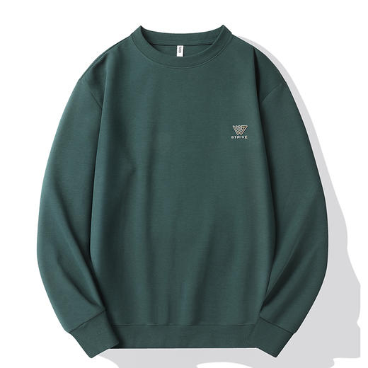 【Q】【新款DX】大依优型大码圆领卫衣长袖加肥加大休闲运动上衣男打底衫胖子 商品图1