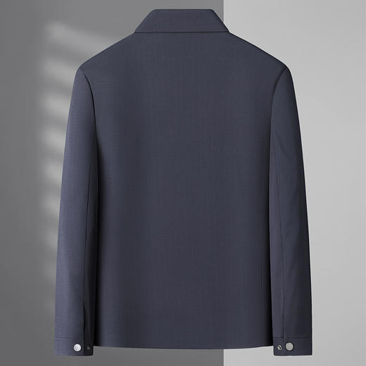 【新款DLC】大依优型大码翻领夹克外套纽扣男商务休闲加肥加大夹克上衣胖子显瘦 商品图2