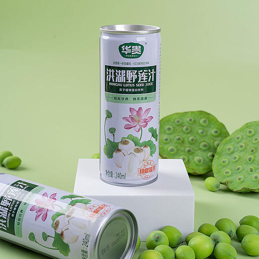 【严选】华贵洪湖野莲汁240ml /瓶（新老包装随机发）（厂家直发） 商品图3