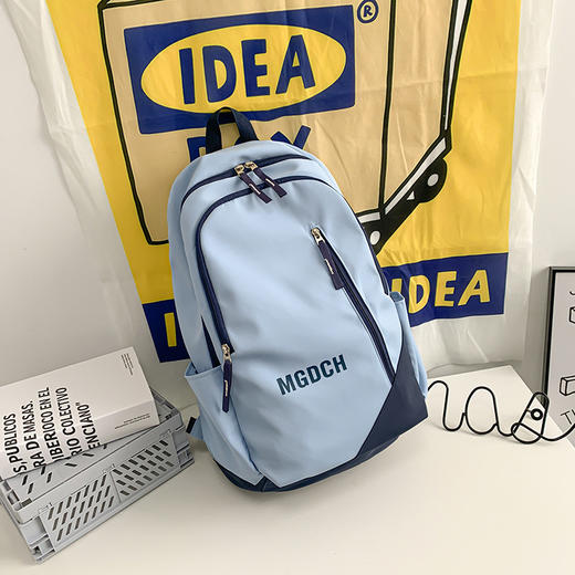 雀说 简约休闲潮流双肩包初中高中生学生书包0072 商品图4