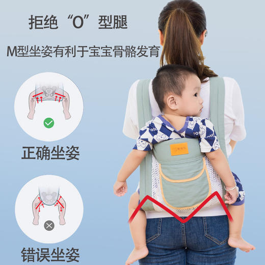 【前后两用 久背不累！】背带婴儿前抱式新生儿宝宝外出简易四季背娃省力抱娃神器解放双手 商品图1