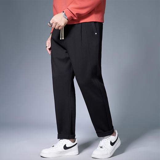【莱赛尔】【新款DMH】大依优型大码直口直筒休闲裤加肥加大宽松男士卫裤胖子300斤显瘦潮流运动 商品图5