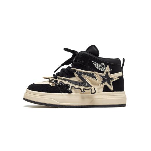 【ZY马骑顿】秋季女童时尚百搭高帮板鞋男童户外旅游亲子鞋 商品图4