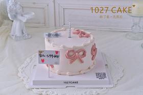 1027CAKE |  少女心蛋糕  蝴蝶结