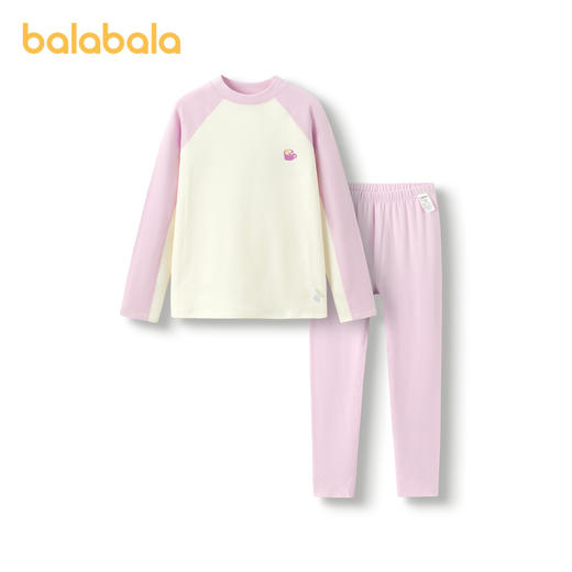 巴拉巴拉儿童保暖内衣套装秋冬加厚舒适女童秋衣秋裤暖姜发热睡衣 商品图4