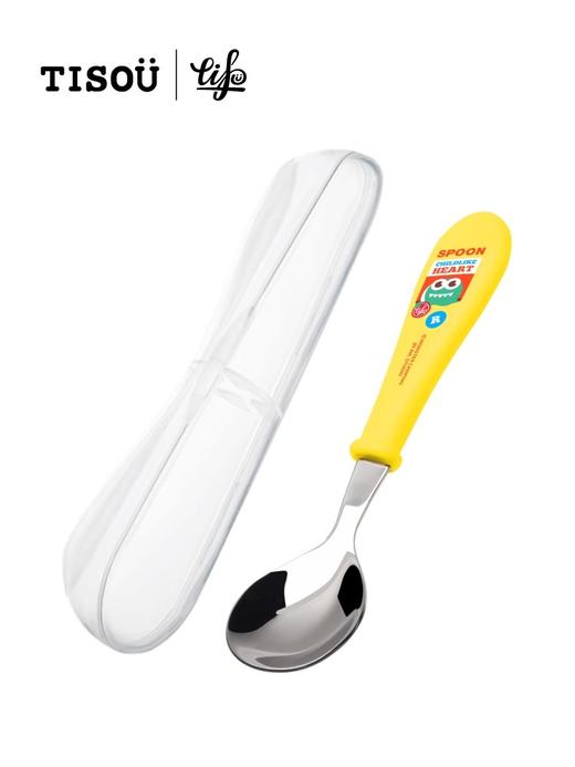 TISOU爱婴小铺宝宝儿童不锈钢辅食勺子调羹吃饭餐勺婴儿喂饭汤勺 商品图4