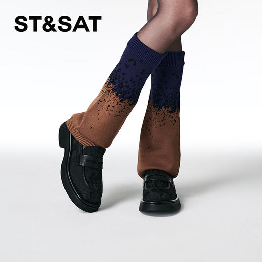 星期六中式刺绣厚底乐福鞋SSC3111137 商品图3