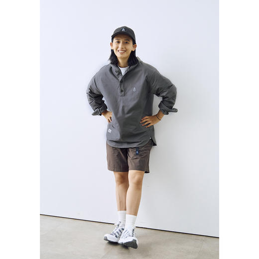 吃茶去chichaqu2024连帽套头牛津纺长袖衬衫城市户外休闲百搭 商品图0