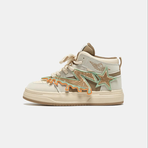 【ZY马骑顿】秋季女童时尚百搭高帮板鞋男童户外旅游亲子鞋 商品图10