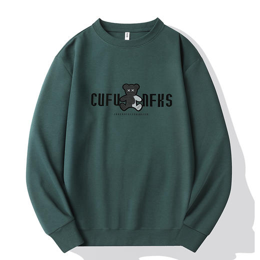 【新款DX】大依优型大码圆领卫衣长袖加肥加大休闲运动上衣男打底衫胖子 商品图1