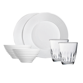 LC-B1120  乐美雅华瑞娜白玉餐具6件套