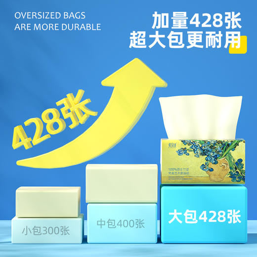 柔贝诗梵高款&樱花系列抽纸 商品图1
