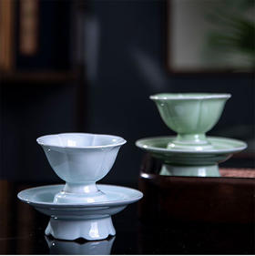 沁茶悦旅丨宋代青瓷主人杯 茶杯 主人杯 茶具 茶道 85ml 豆青茶盏/影青茶盏 质地温润