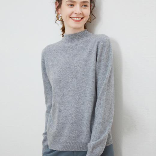 板绘-XK101半高领羊毛衫 商品图4