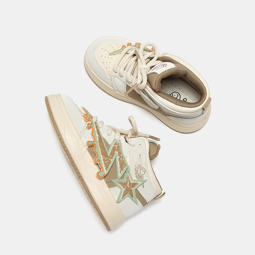 【ZY马骑顿】秋季女童时尚百搭高帮板鞋男童户外旅游亲子鞋 商品图13