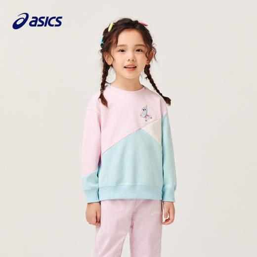 【商城同款】ASICS/亚瑟士童装宽松长袖T恤秋季运动柔软2024年新 商品图1