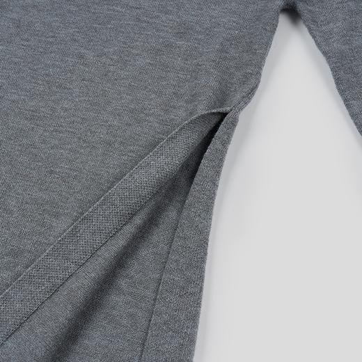 GOODBAI G.B logo刺绣紧身圆领开衩长袖针织衫 商品图4