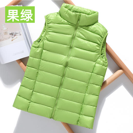 丁摩 轻薄羽绒马甲女短款立领修身马夹背心可收纳 商品图6