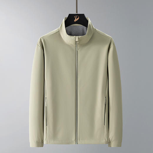 【新款DTH】大依优型大码立领夹克外套防水防风男宽松加肥加大码休闲上衣胖子连帽男装冲锋衣户外 商品图2