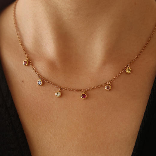 Garden of Eden 伊甸园系列 | 彩虹满天星项链 商品图2