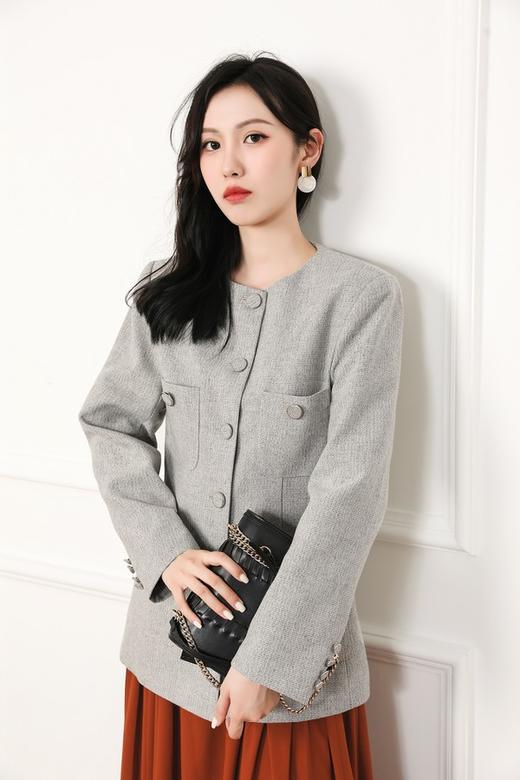 Le Malene 高端小香风单排扣圆领外套 13419 商品图4