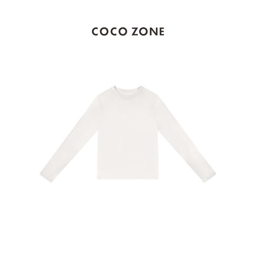 COCO ZONE 2024莱赛尔羊毛针织衫长袖休闲显瘦打底衫24C10039 商品图1