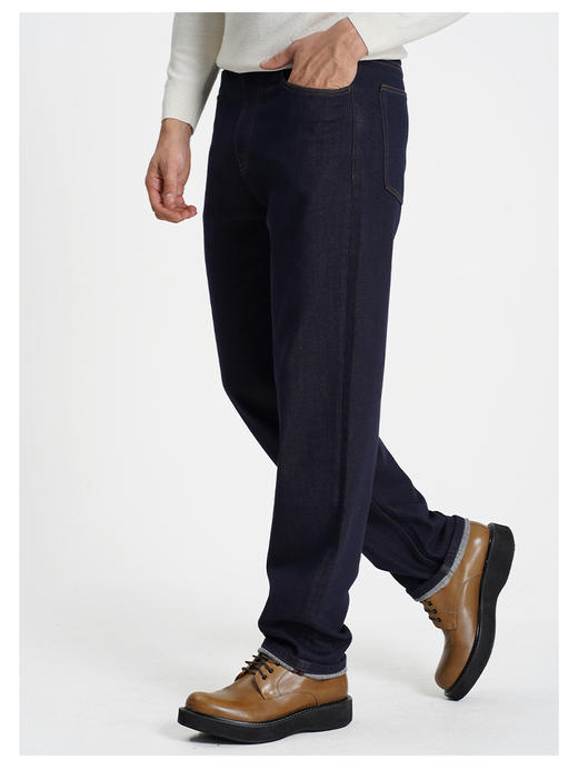 callisto蓝色棉混纺牛仔裤 商品图2