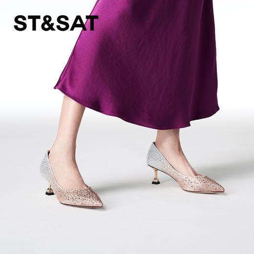星期六渐变闪钻气质高跟鞋SSC3111104 商品图5