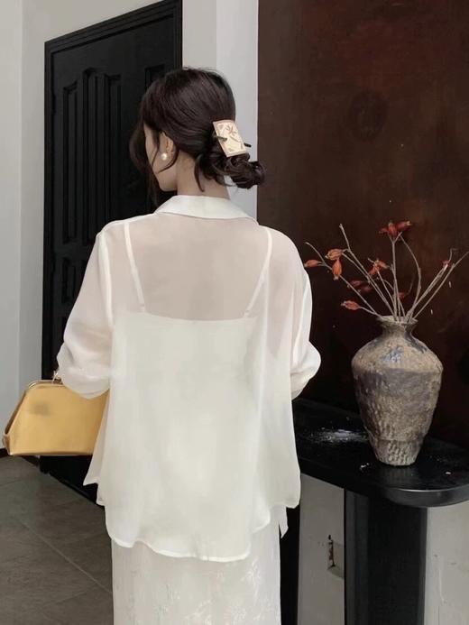 Im Presionismo新中式珠光天丝雪纺衬衫系列 商品图5